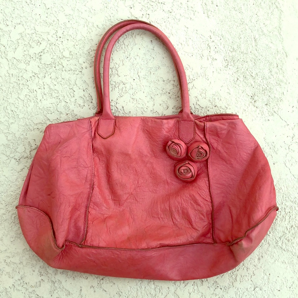 Gorgeous distressed Falorni Le Borse Italian Bag